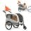 Carrosse pour animaux Sepnine 10202ns, Max 50kg, Manche 6 niveaux, Gris foncé
