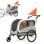 Carrosse pour animaux Sepnine 10202ns, Max 50kg, Manche 6 niveaux, Gris foncé