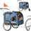 Remorque pour Animaux Sepnine 10202b 40kg Pliable - Bleu