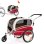 Remorque pour animaux Sepnine 20303b Pliante Imperméable 30kg - Rouge