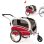 Remorque pour animaux Sepnine 20303b Pliante Imperméable 30kg - Rouge