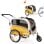 Remorque pour animaux Sepnine 20303b Pliable Imperméable 30kg Jaune