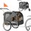 Remorque pour Animaux Sepnine 10202b 40kg Pliable - Gris Foncé