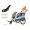 Remorque pour animaux Sepnine 10202ns, Max 50kg, Manette 6 niveaux, Gris Bleu