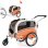 Remorque pour animaux Sepnine 20303b Pliante Imperméable 30kg Orange