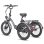 Bicicleta Elétrica Fafrees F20 Mate 250W 48V20ah 20" Freios a Disco Hidráulicos Cinzento Chumbo