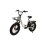 Bicicleta Eléctrica Univercycle B5 250W 48V 13Ah 20" Neumáticos Anchos Frenos Disco Hidráulico Blanco