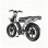 Bicicleta Elétrica Pixar M9 - Motor 250W Bateria 48V 35Ah Freios Hidráulicos Cinzento