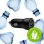 Autolader DBRAMANTE1928 CC18MOBL7104 USB 2.0 und Typ C Schwarz