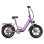 Bicicleta Elétrica Maxturn Literider 2.0 500W 48V 13.5Ah 20 Polegadas Freios a Disco Hidráulicos Roxo