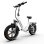 Bicicleta Elétrica Maxturn Literider 2.0 500W 48V 13.5Ah 20 Polegadas Freios a Disco Hidráulicos Branca
