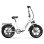 Bicicleta Elétrica Maxturn Literider 2.0 500W 48V 13.5Ah 20 Polegadas Freios a Disco Hidráulicos Branca