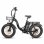 Vélo électrique Eskute D202 - Moteur 250W Batterie 48V20.8ah Pneus 20x4 Freins à disque Noir