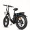 Vélo électrique Eskute D202 - Moteur 250W Batterie 48V20.8ah Pneus 20x4 Freins à disque Noir