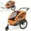 Anhänger für Kinderfahrräder Sepnine Bt920 2 Kinder Faltbar Orange