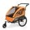 Anhänger für Kinderfahrräder Sepnine Bt920 2 Kinder Faltbar Orange