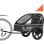 Anhänger für Kinderfahrräder Sepnine Bt609s – 1 Kind, Faltbar - Schwarz