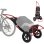 Fahrradanhänger Klappbar Sepnine 8009t 20kg Aluminium Räder 30,48cm Rot