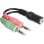 Audiokabel DeLOCK 65459 3,5mm Stecker zu 2x 3,5mm Buchse 12 cm schwarz