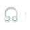 Auriculares Philips TAK4200B inalámbricos Bluetooth con cancelación de ruido y micrófono, blanco y azul