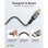 Cable DisplayPort 2.1 Goobay Plus 1 m gris