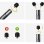 Lápiz digital Joyroom JR-DR01 pour tablettes et smartphones universel noir