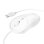 Ratón HOCO GM13 USB tipo A 1600 DPI Blanco Ambidextro Cable