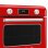 Horno Sobremesa Smeg COF01RDEU 30L 51cm con Vapor AirFryer Grill Rojo