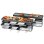 Griglia interna Rommelsbacher RC 1600 8 persone 2 zone di cottura Nero/Argento