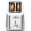 Tostapane Braun HT 1510 2 fessure 8 regolazioni acciaio inossidabile bianco