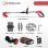 Cortacésped Inalámbrico 1500W 12000rpm Plegable con 3 Cuchillas y 2 Baterías