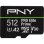 Tarjeta microSD PNY PRO Elite Prime 512 GB Clase 10 UHS-I U3 V30 A2