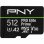 Tarjeta microSD PNY PRO Elite Prime 512 GB Clase 10 UHS-I U3 V30 A2