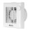 Ventilador de Pared Vortice M 100/4" LL 18W 1 Velocidad Silencioso Temporizador IPX4 Baños Compacto