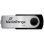 Chiavetta USB MediaRange MR913 128 GB USB 2.0 Tipo A Girevole Nero Argento