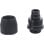 Wasserkühlung Alphacool Racor Aluminium Messing Schwarz 18 mm 1/4"
