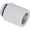 Flüssigkeitskühlung Alphacool Schlauchverbinder Weiß 1/4" 20 mm