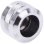 Refrigeration Liquide Alphacool Racor laiton chromé 1/4" 26 mm 2 connexions