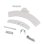Kit Tirador De Puerta Lavadora Electrolux 4055137402 - Compatible Con Ikea, Zanussi Y Aeg