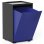 Cubo Apilable De Reciclaje De Plástico Con Apertura Frontal - Color Azul - Medidas: 46x28x27 Cm
