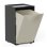 Cubo Apilable De Reciclaje De Plástico Con Apertura Frontal - Color Beige - Medidas: 46x28x27 Cm