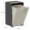 Cubo Apilable De Reciclaje De Plástico Con Apertura Frontal - Color Beige - Medidas: 46x28x27 Cm