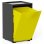 Cubo Apilable De Reciclaje De Plástico Con Apertura Frontal - Color Amarillo - Medidas: 46x28x27 Cm