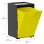 Cubo Apilable De Reciclaje De Plástico Con Apertura Frontal - Color Amarillo - Medidas: 46x28x27 Cm