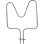 Resistencia Inferior Horno Corbero Hi2000ia 3570635015, 3570751010, 3570768014
