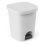 Cubo De Plástico Para Cocina Color Blanco | Con Pedal | Medidas: 42x35x30 Cm | Capacidad 25 L