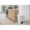 Cubo De Plástico Para Cocina Color Blanco | Con Pedal | Medidas: 42x35x30 Cm | Capacidad 25 L