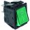 Interruptor Basculante Medida De Montaje 30x22mm Verde 2no 250v 16a Iluminado 0-i