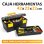 Caja Herramientas De Plástico Con Asa | Color Negro Y Amarillo | Medidas: 42x23x22 Cm