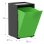 Cubo Apilable De Reciclaje De Plástico Con Apertura Frontal - Color Verde - Medidas: 46x28x27 Cm
